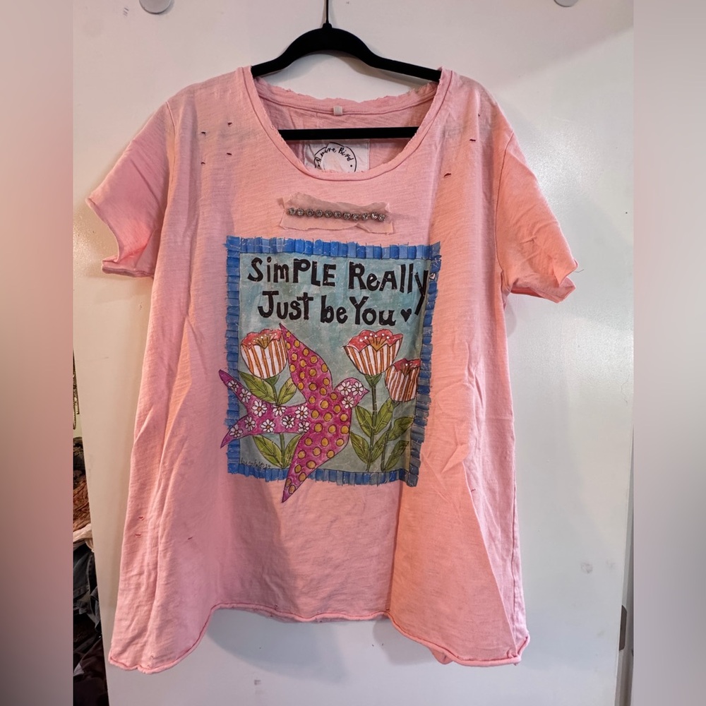 Simple Really Just Be You Pink Women's Tee